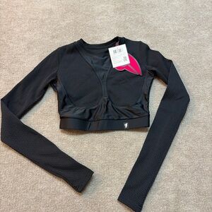 BonaFide Rashguard Extra Sex Long Sleeve Crop Top
Black Mesh
Size XS – NWT 1869